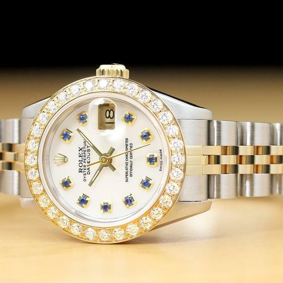 Sale! Rolex Ladies 1ct++ 18k Diamond Watch! WOW!! main image 5